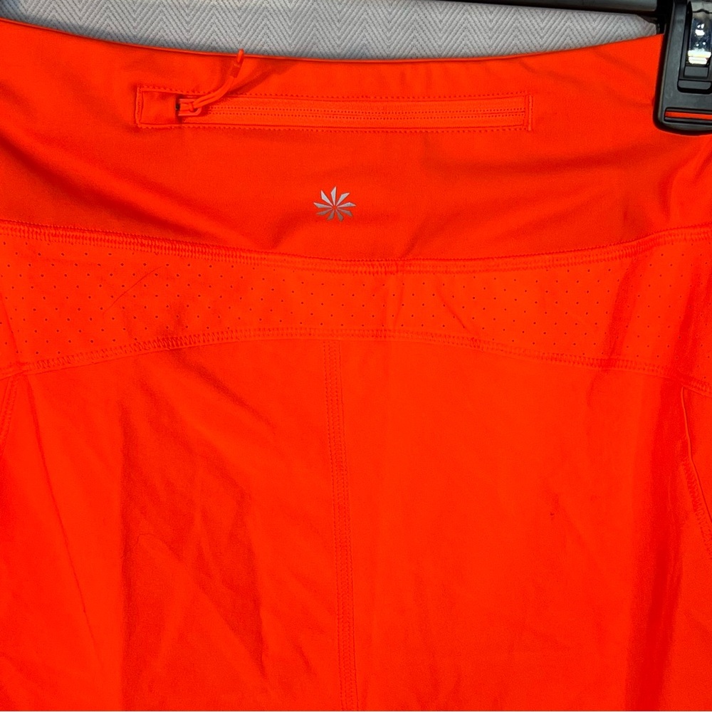 Athleta Women's High-Waist Active Shorts in Bright Orange - Picture 5 of 6